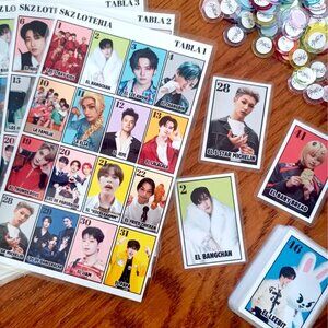 NEW Stray Kids Loteria Bingo Game KPOP Fan Family Party Game Handmade Unique